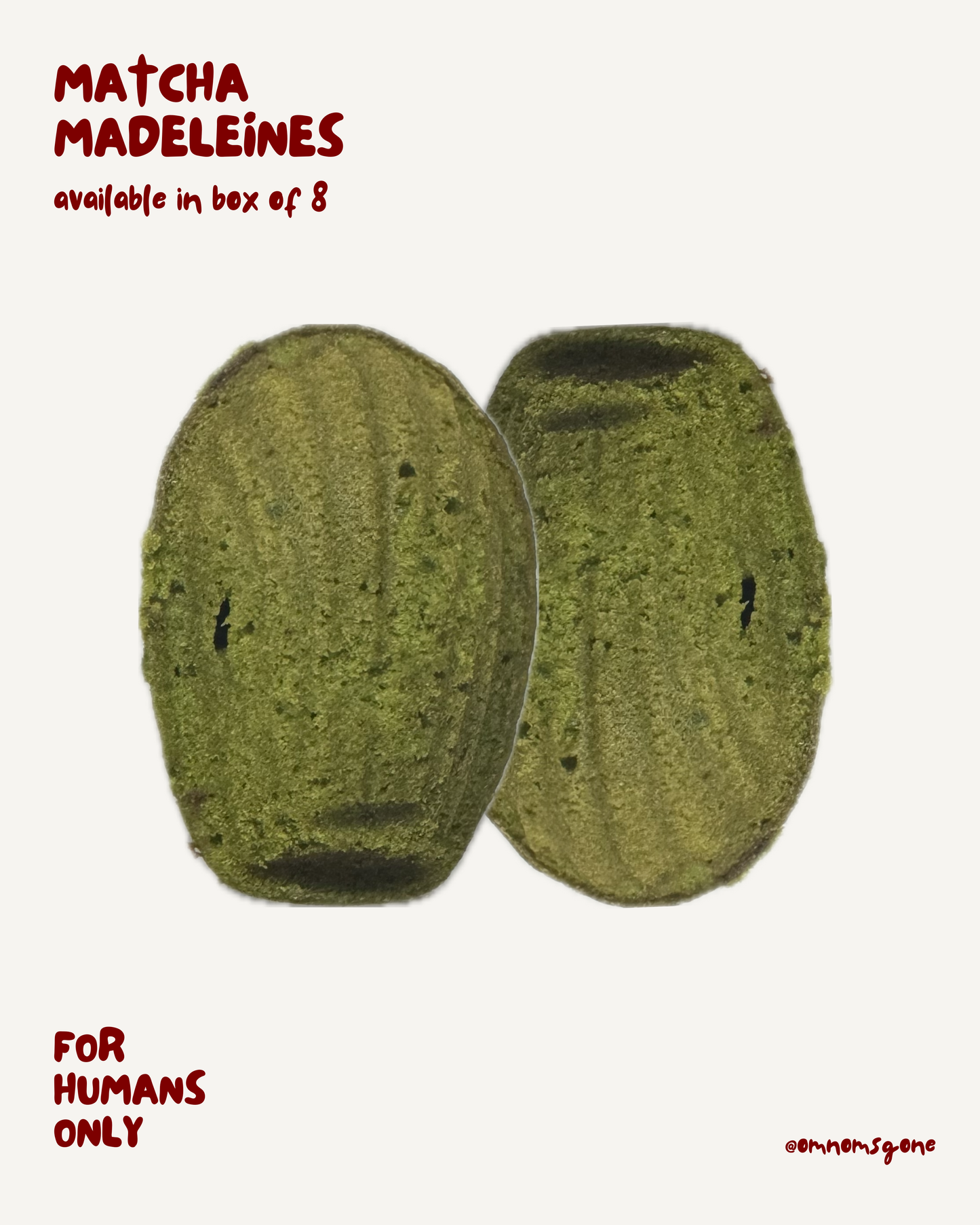[FOR HUMANS ONLY] MATCHA MADELEINES