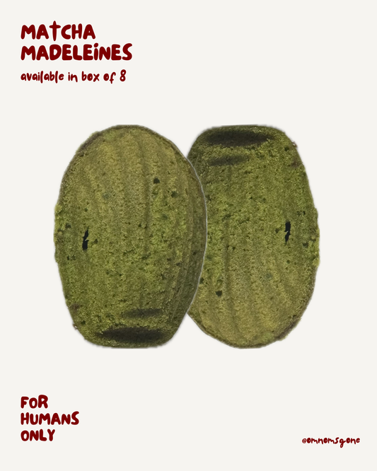 [FOR HUMANS ONLY] MATCHA MADELEINES